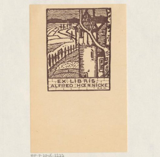 Ex libris of Alfred Hoennicke