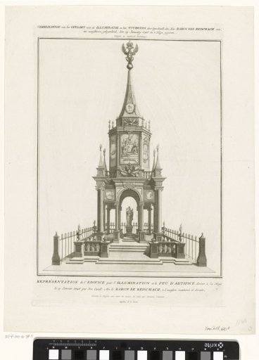 Structure for the Fireworks on the Hofvijver in Honor of the Coronation of Emperor Francis I Stephen, 1746