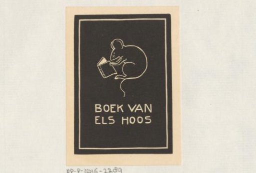 Ex libris of Els Hoos