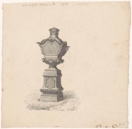 Vase on a pedestal