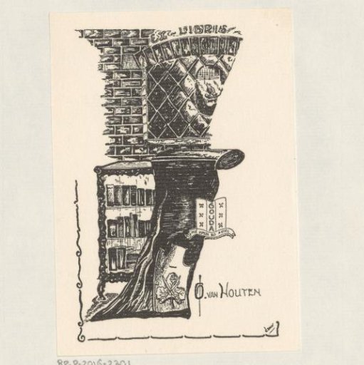 Ex libris of G. van Houten
