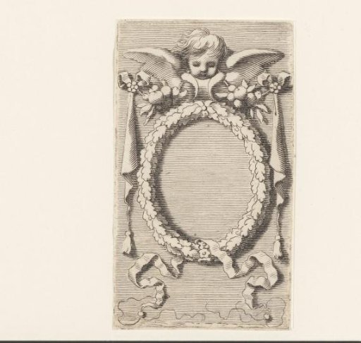 Wreath with a cherub