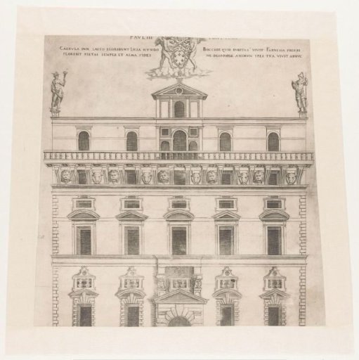 Facade of Palazzo Bocchi in Bologna