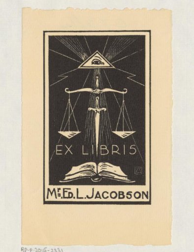 Ex libris of Ed. L. Jacobson