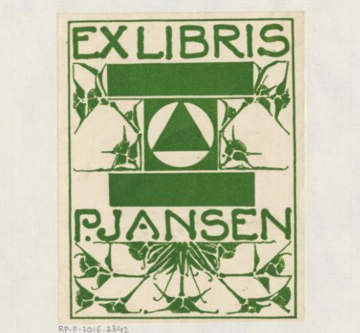 Ex libris of P. Jansen