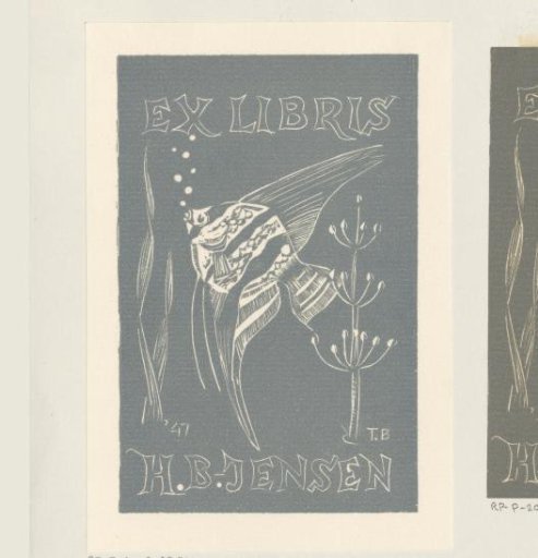 Ex libris of H.B.-Jensen