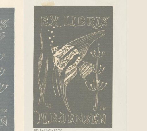 Ex libris of H.B.-Jensen
