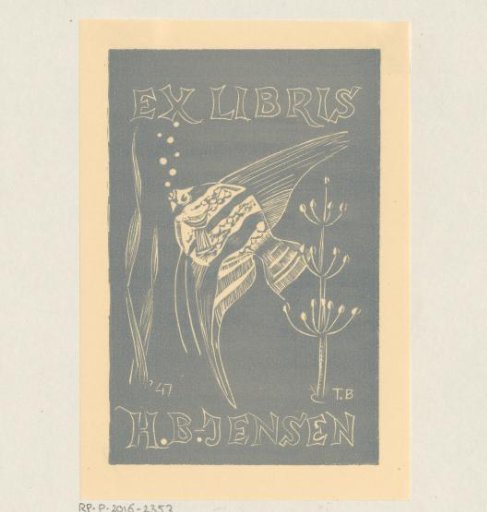 Ex libris of H.B.-Jensen