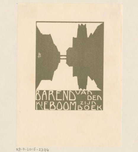 Ex libris of Barend van den Kieboom