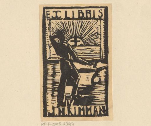 Ex libris of J.N. Kimman