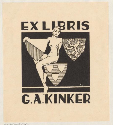 Ex libris of G.A. Kinker