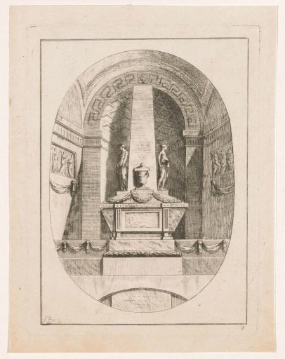 Tomb with an obelisk