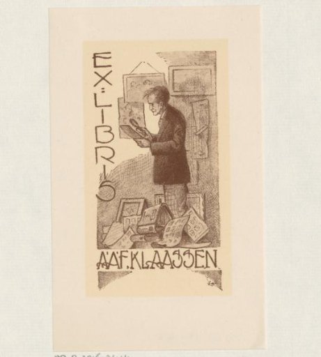Ex libris of A.A.F. Klaassen