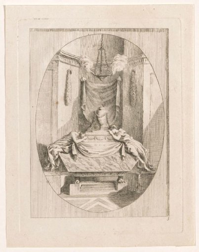 Tomb with mourning figures