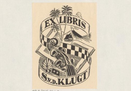 Ex libris of S. v.d. Klugt