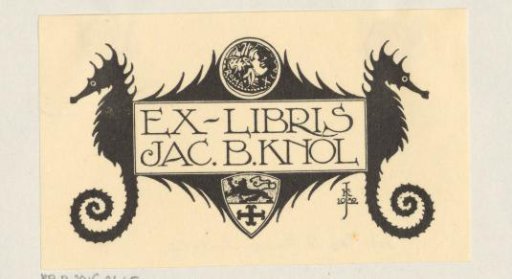 Ex libris of Jac. B. Knol