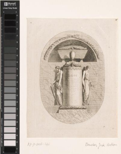 Niche tomb with a column
