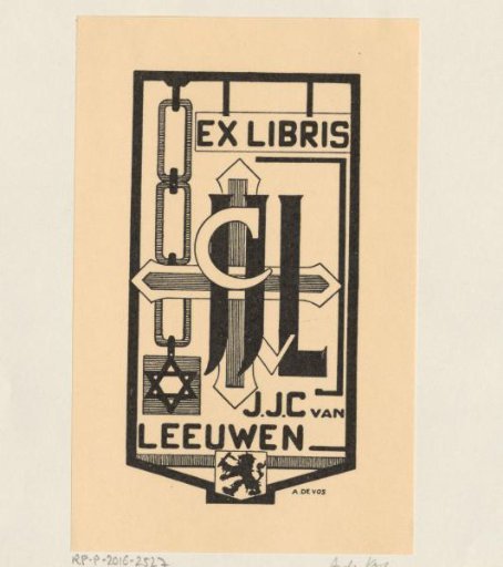 Ex libris of J.J.C. van Leeuwen