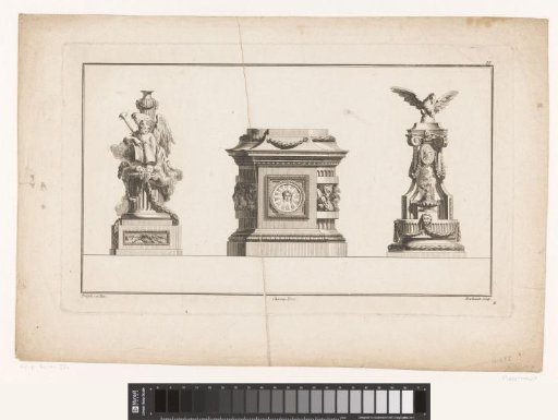Tables with urns and garlands