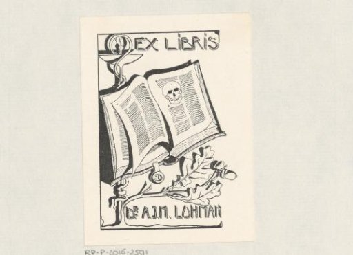 Ex libris of A.J.M. Lohman