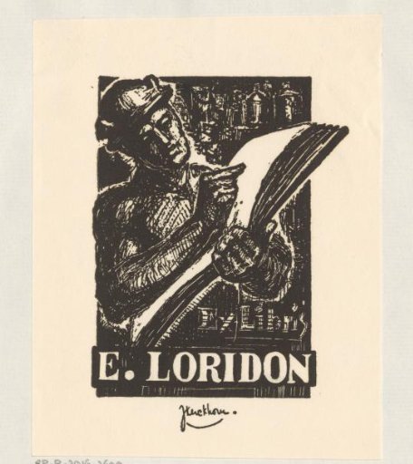 Ex libris of E. Loridon
