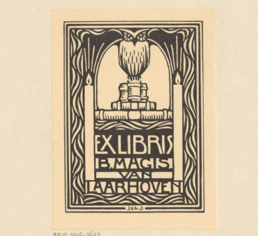 Ex libris of B. Magis van Laarhoven
