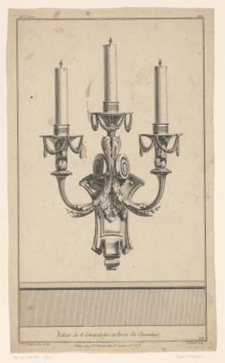 Three-armed girandole