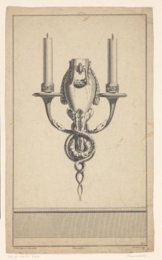 Girandole with a vase