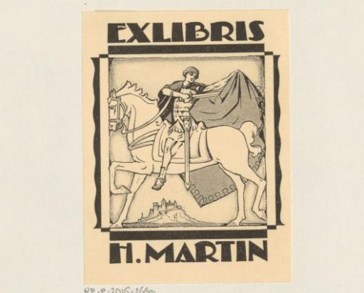 Ex libris of H. Martin