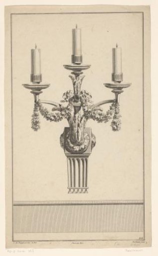Girandole with garlands