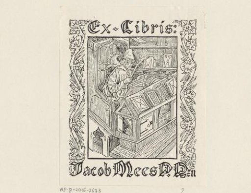 Ex libris of Jacob Mees P. Rzn.