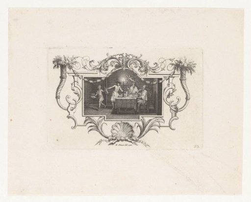Magicians at a table and the appearance of a demon