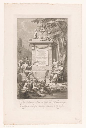 Allegory on the arrival and stay of William V and Wilhelmina of Prussia in Amsterdam