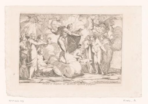 Painting and Sculpture seek refuge with Apollo