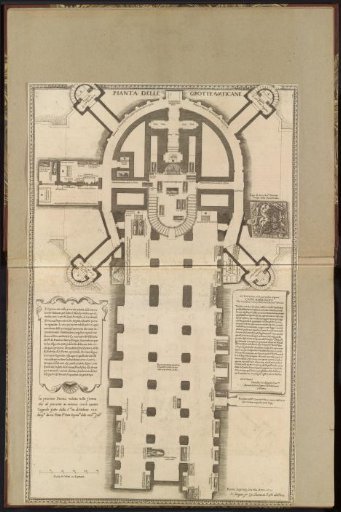 Plan of the crypt beneath St. Peter's Basilica in Vatican City