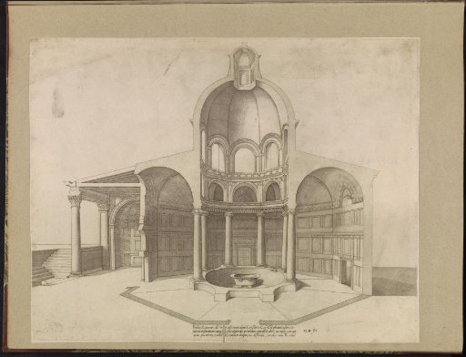 Section of the Lateran Baptistery in Rome