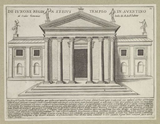 Temple of Juno Regina on the Aventine in Rome
