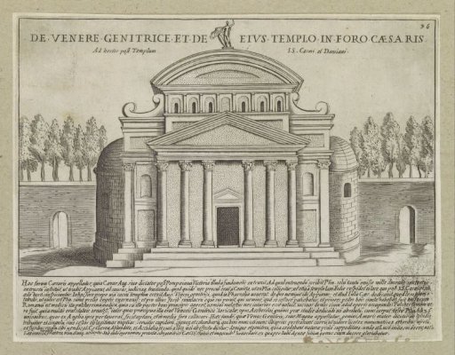 Temple of Venus Genetrix on the Forum of Caesar in Rome