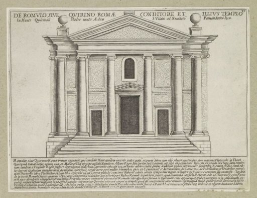 Temple of Quirinus on the Quirinal Hill in Rome