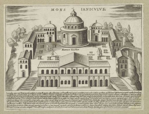 Buildings on the Janiculum in Rome