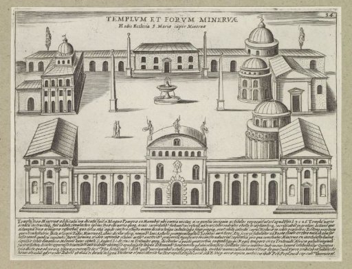 Temple and Forum of Minerva in Rome