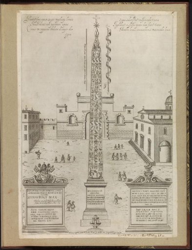 Flaminian Obelisk on Piazza del Popolo in Rome