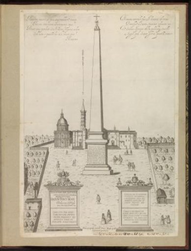 Egyptian obelisk on the Piazza dell'Esquilino in Rome
