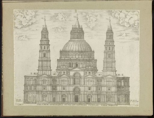 Design for St. Peter's Basilica in Vatican City by Antonio da Sangallo