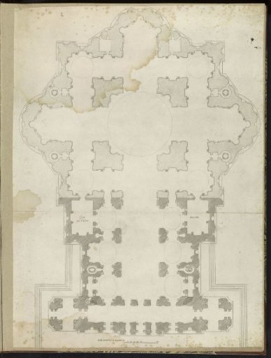 Plan of St. Peter's Basilica in Vatican City