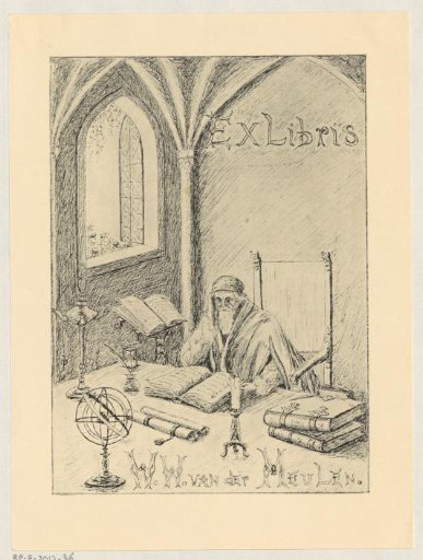 Ex libris of W.W. van der Meulen