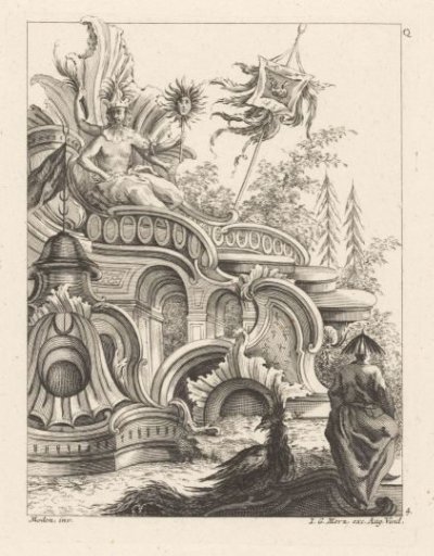 God with three faces on a throne