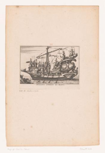 Ship with Atalanta and Diana