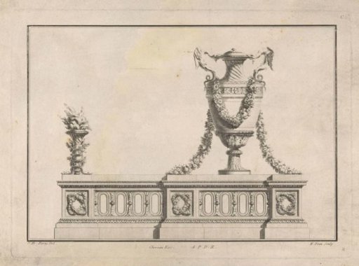 Firework with a vase