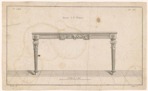 Desk with lion's head